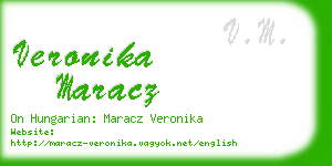 veronika maracz business card